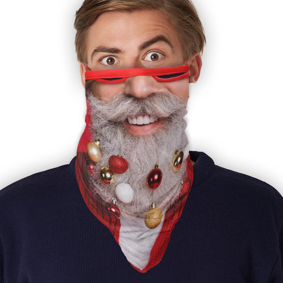 3 x Beard with balls 2  - Bandana - Neck Gaiter - Sleeve - Scarf