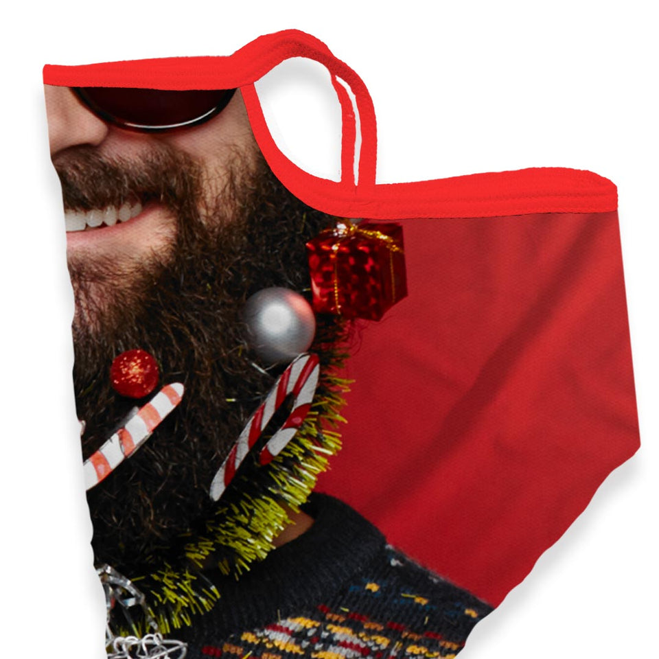 3 x Beard with balls 1 - Bandana - Neck Gaiter - Sleeve - Scarf