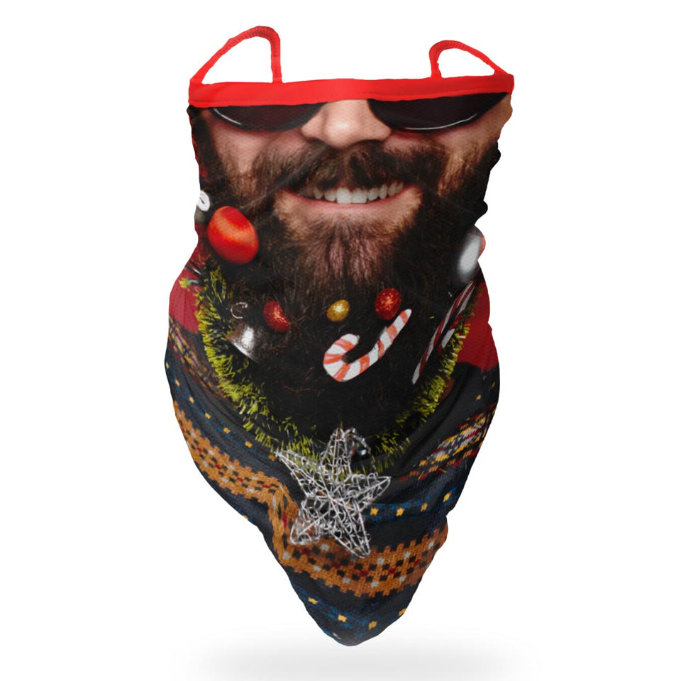 3 x Beard with balls 1 - Bandana - Neck Gaiter - Sleeve - Scarf