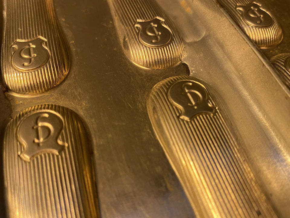 large Metal praline Chocolate Molds | Rare antique Vintage Molds for Chocolate or Display-Photo