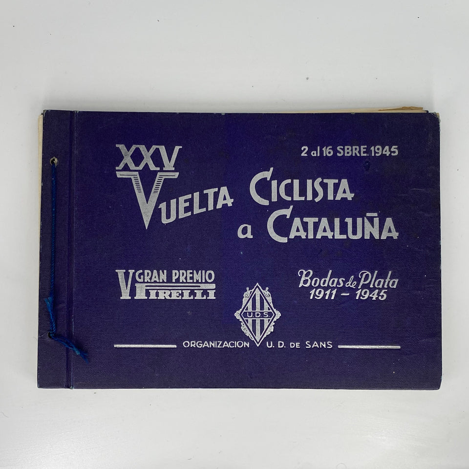 Programa oficial de la XXV Vuelta ciclista a Cataluña 1945