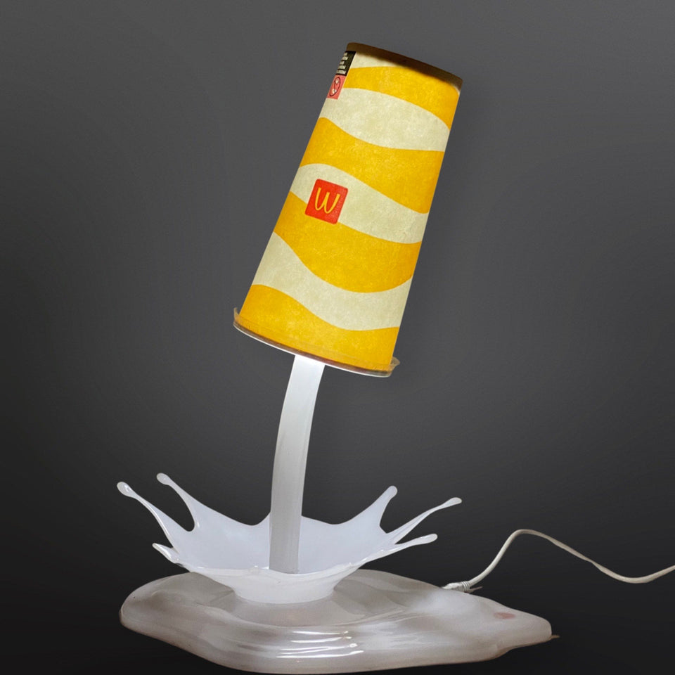 Pouring Mc Donalds Milkshake Lamp (Custom made)