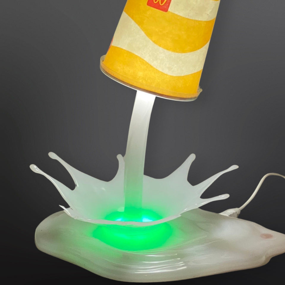 Pouring Mc Donalds Milkshake Lamp (Custom made)