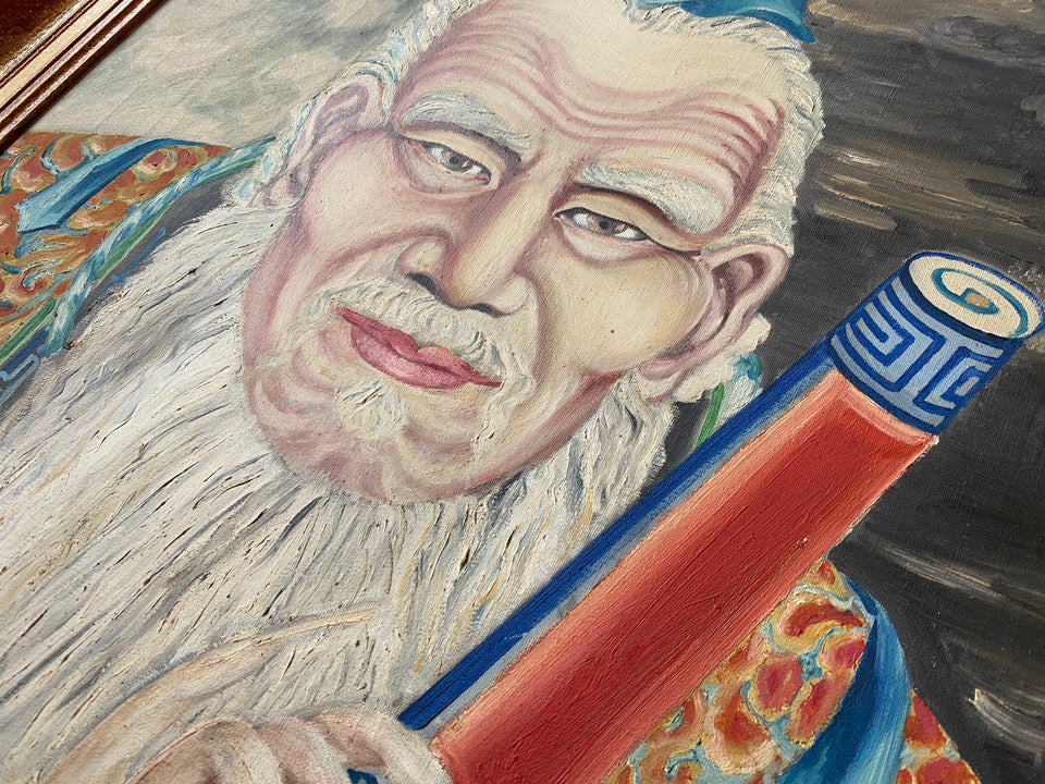 Lao Tzu - Large painting of Ancient Taoism philosopher