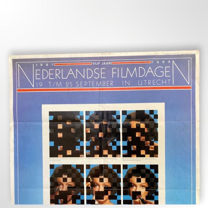 Vintage Nederlandse Filmdagen Affiche 1985 Joost Veerkamp