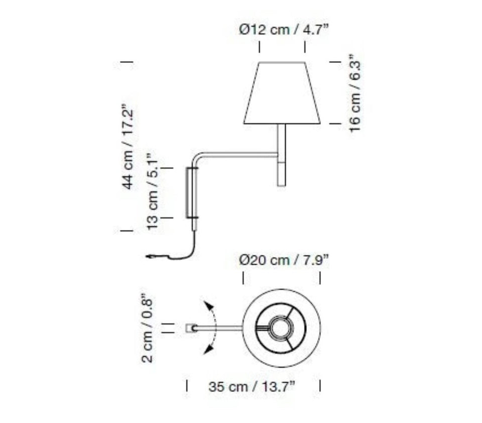 Santa & Cole - Designer Wall Lamp BC1 - Natural Ribbon