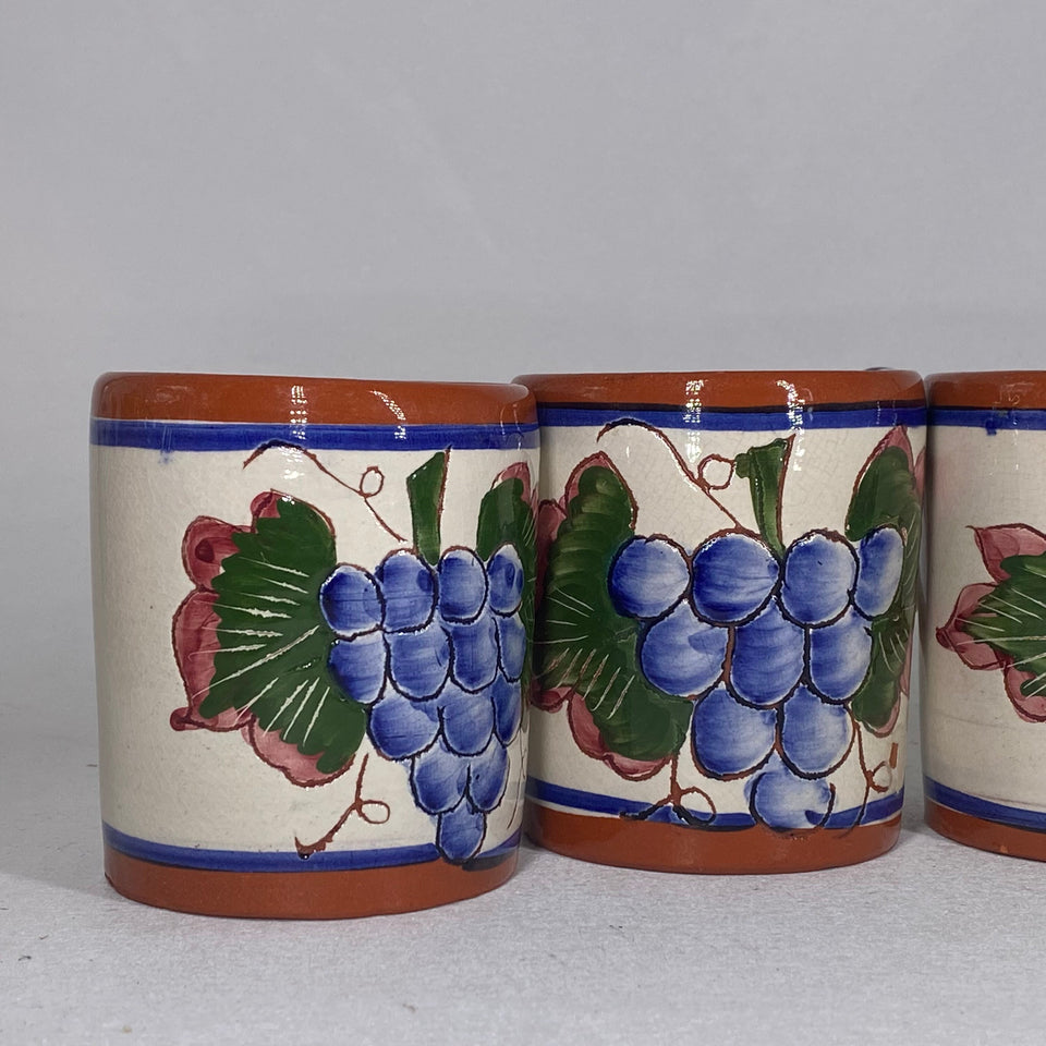 4 vintage wine mugs - coffee mugs from Portugal