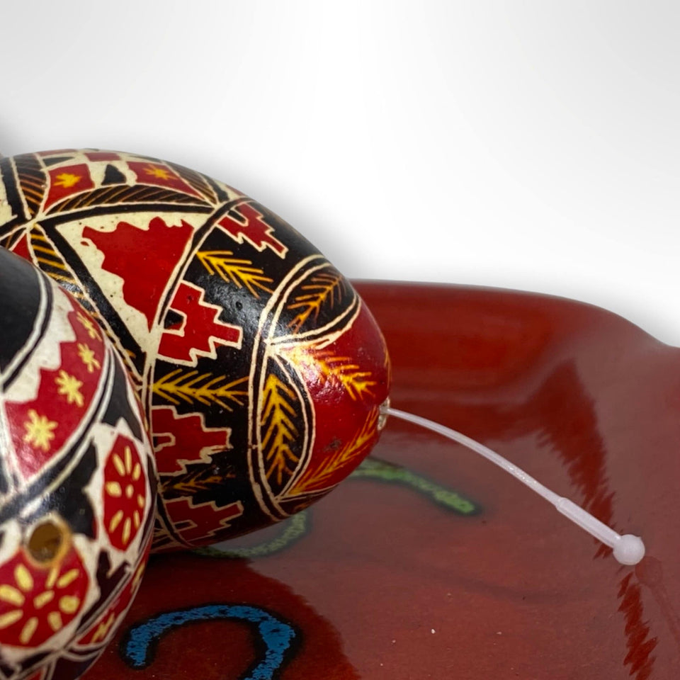 Unieke handgeschilderde Pysanky eieren - Reall eierschaal's hand beschilderd met hanger. - Bulkverkoopprijzen beschikbaar