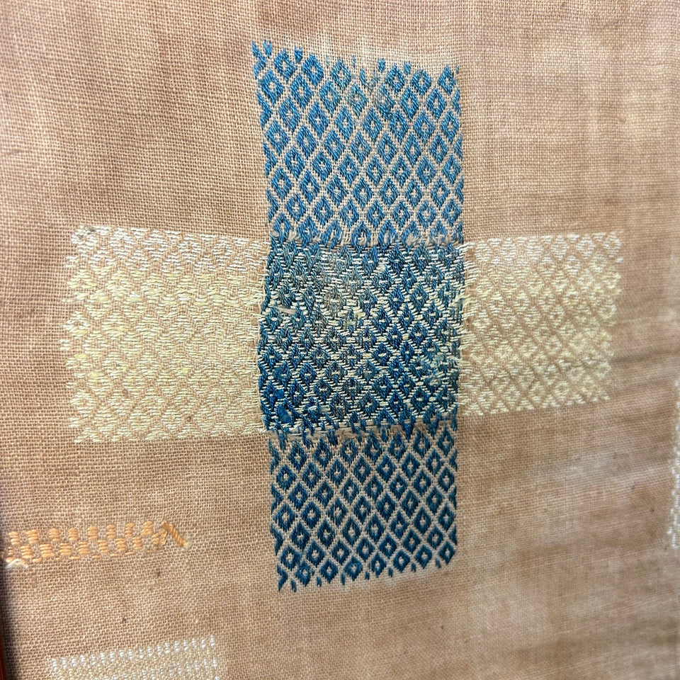 1854 Antique Patchwork Sampler - Embroidery - Tapestry - Cottonwork - Antique Patchwork