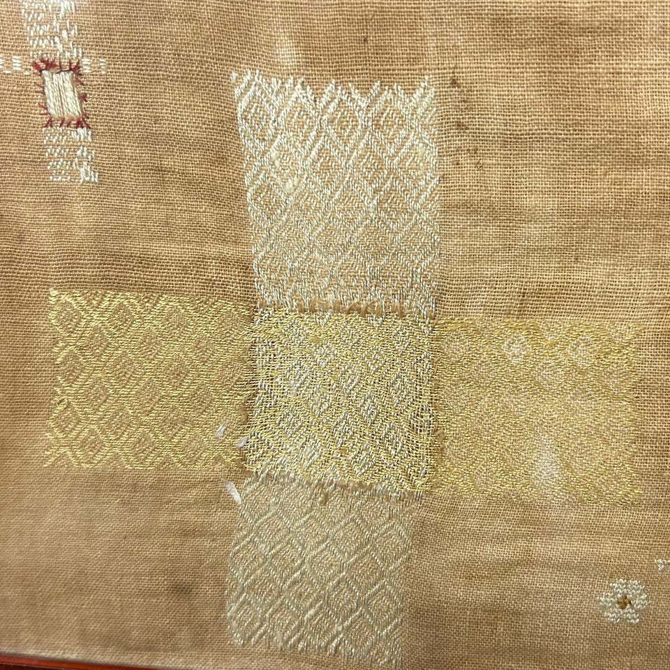 1854 Antique Patchwork Sampler - Embroidery - Tapestry - Cottonwork - Antique Patchwork