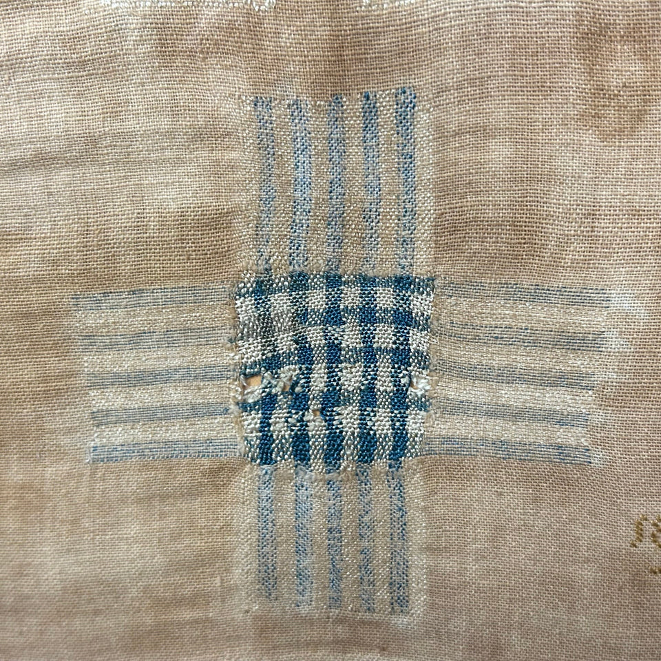 1854 Antique Patchwork Sampler - Embroidery - Tapestry -  Cottonwork - Antique Patchwork