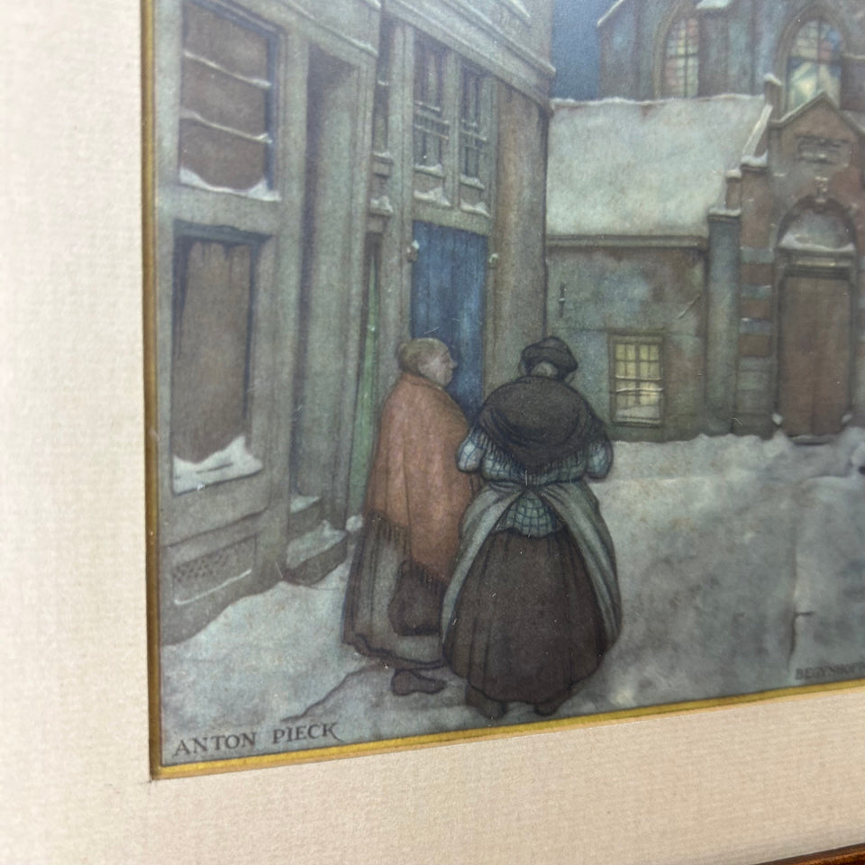 Anton Pieck Print - Begynhofpoort Amsterdam