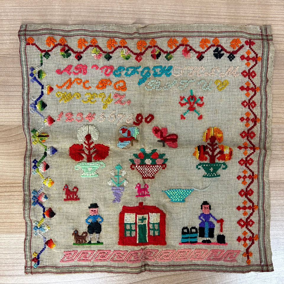 Antique Sampler 1880-1899 - Embroidery - Cottonwork