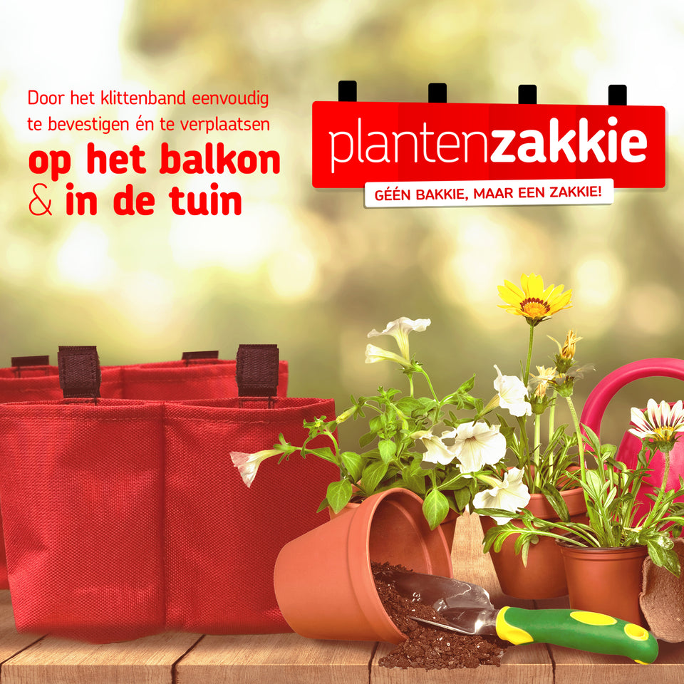 Plantenzakkie - Hangende plantenzakken voor aan het balkon of in de tuin