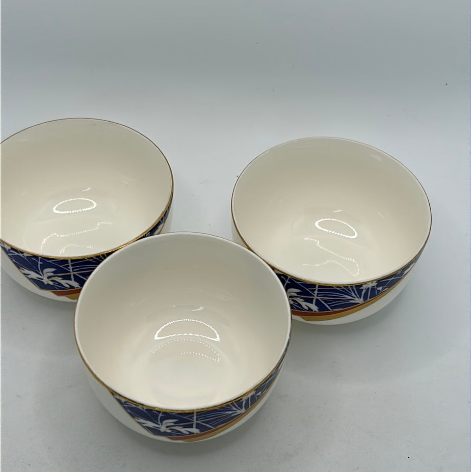 Three Japanese porcelain cups by Narumi Japan