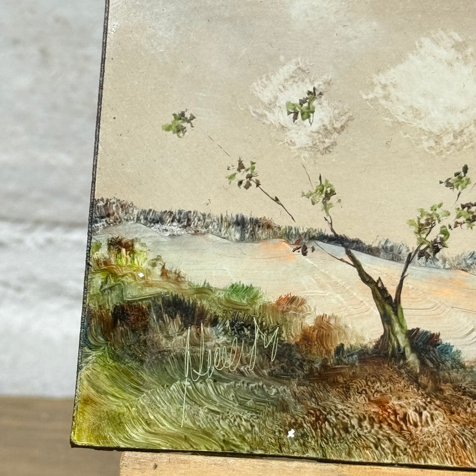 Miniature painting Abstract Landscape by Artes Marcos y Molduras