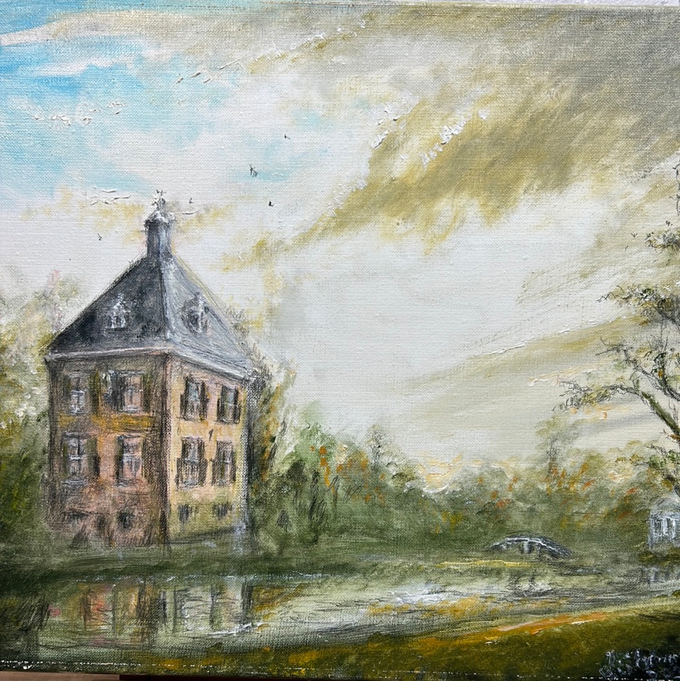 Oil painting by J. Schrama