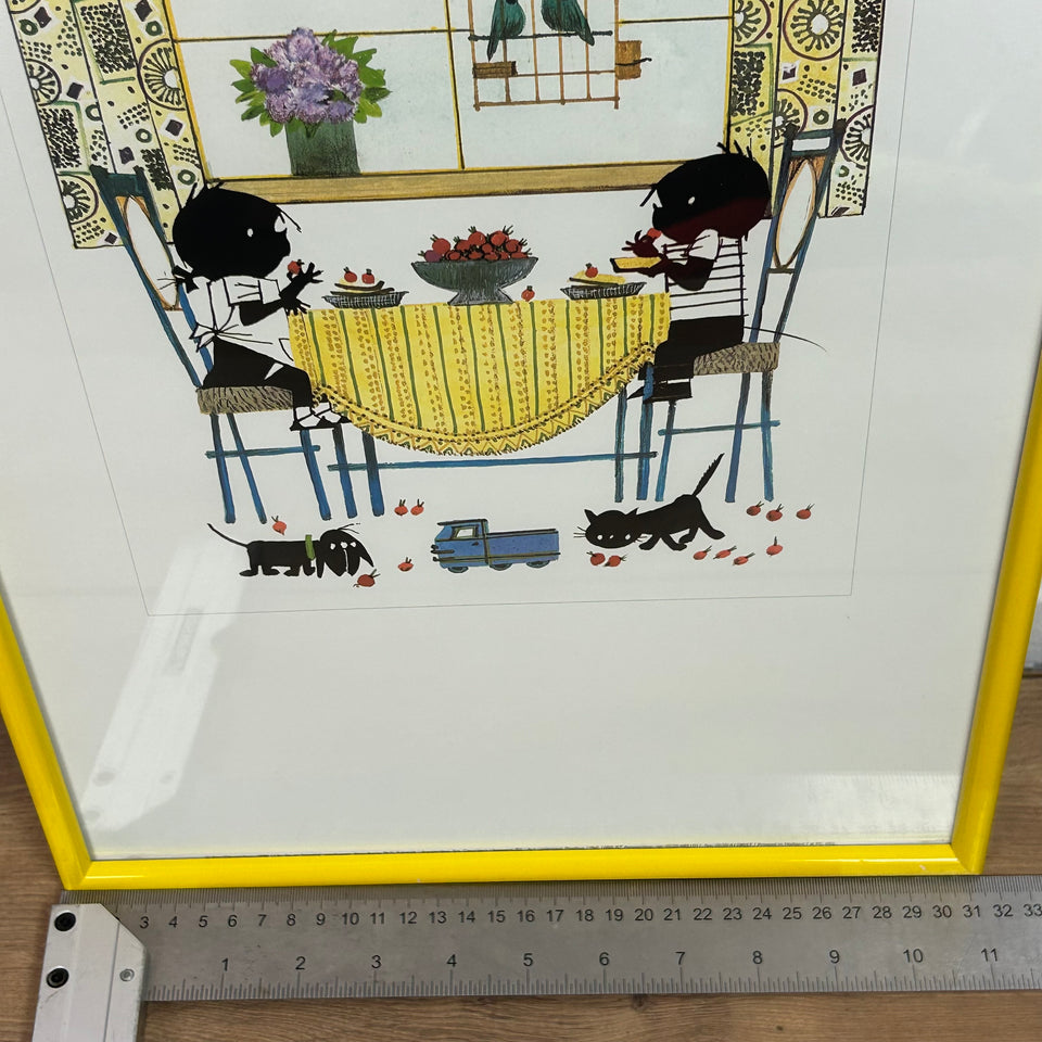 Jip & Janneke - 3 Poster frames and 2 handmade decorations set - Fiep Westerdorp