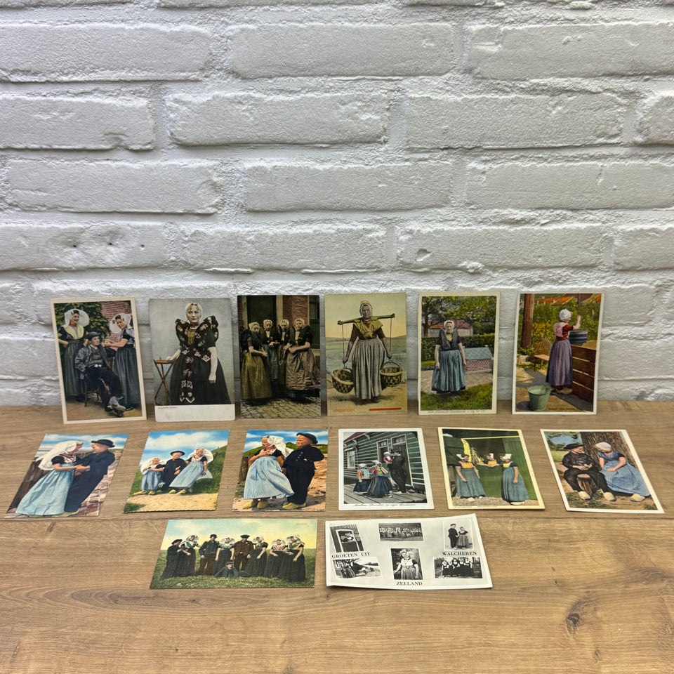 Collection of traditional Dutch Women and Children Costume postcards - High Quality Photo paper a.o. – Holland Traditional Costume Embroideries