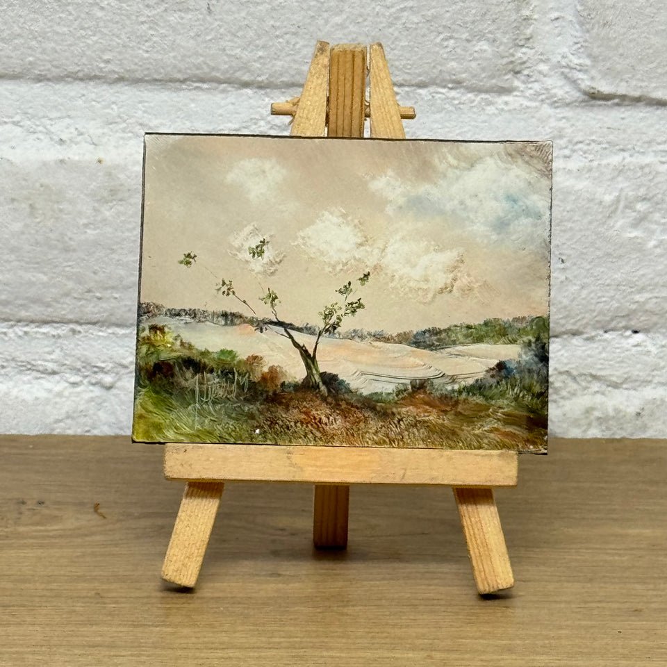 Miniature painting Abstract Landscape by Artes Marcos y Molduras