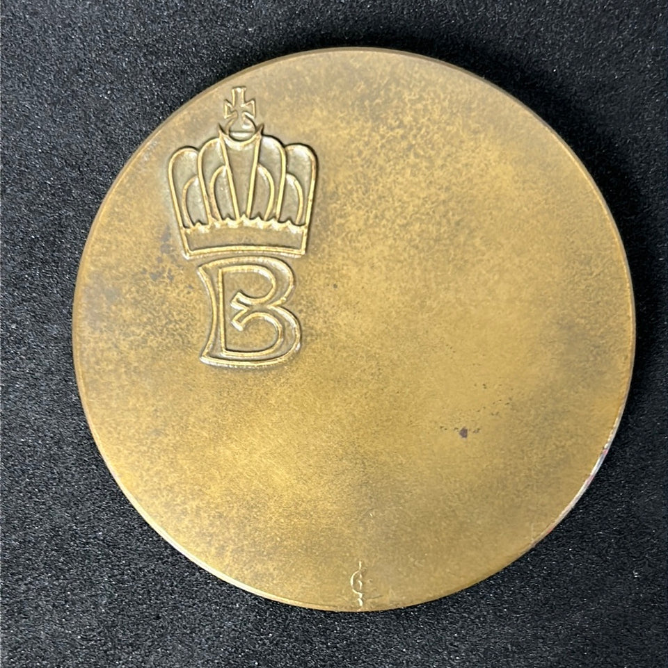 Belgie-Belgique Medaille Brons koning Boudewijn