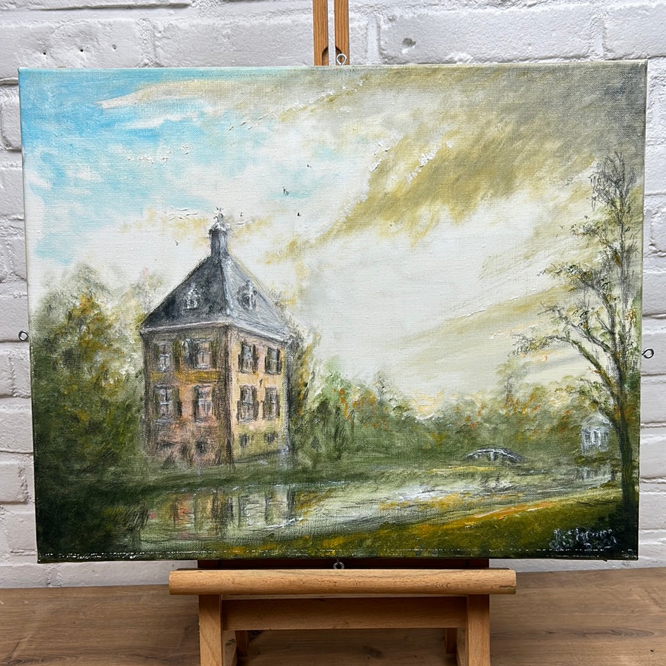 Oil painting by J. Schrama