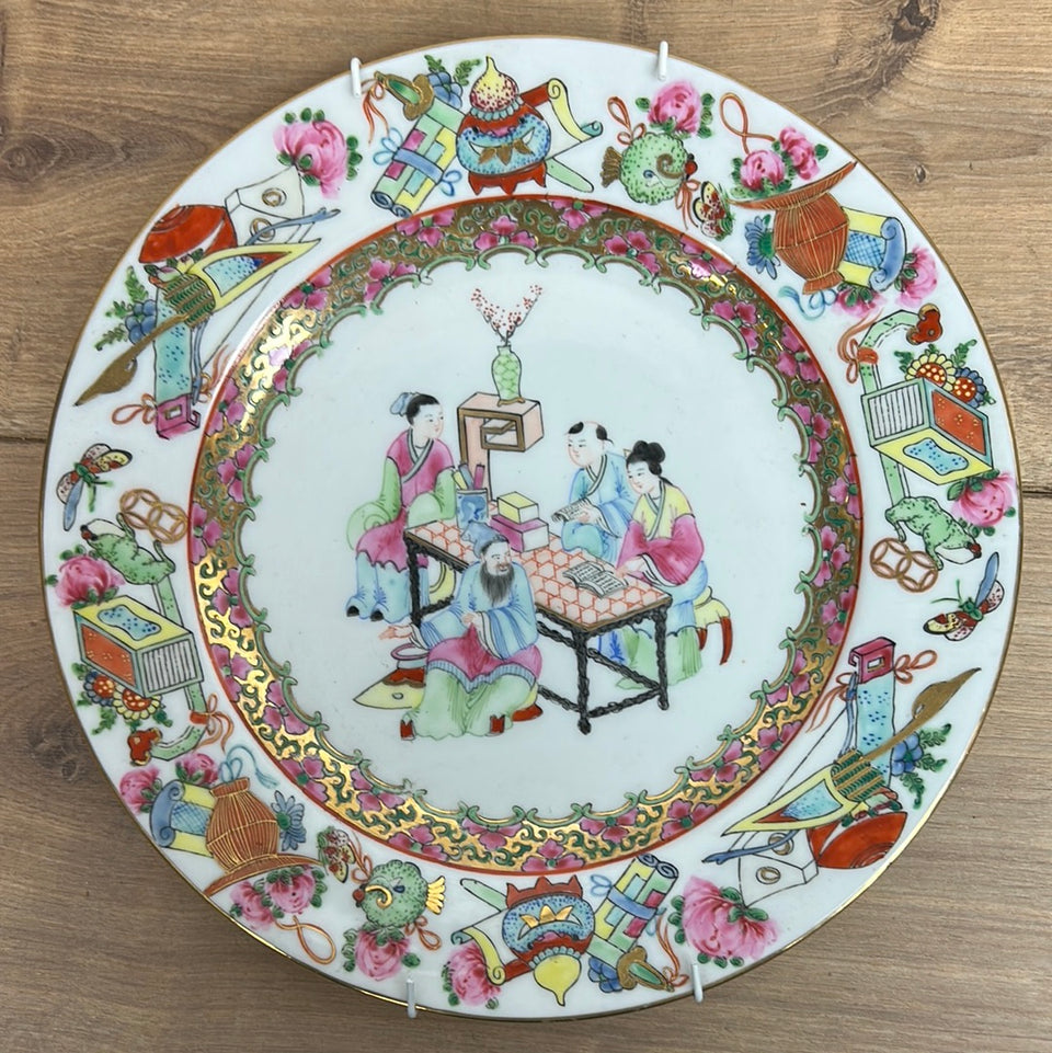 Set of 3 Hand painted Chinese plates