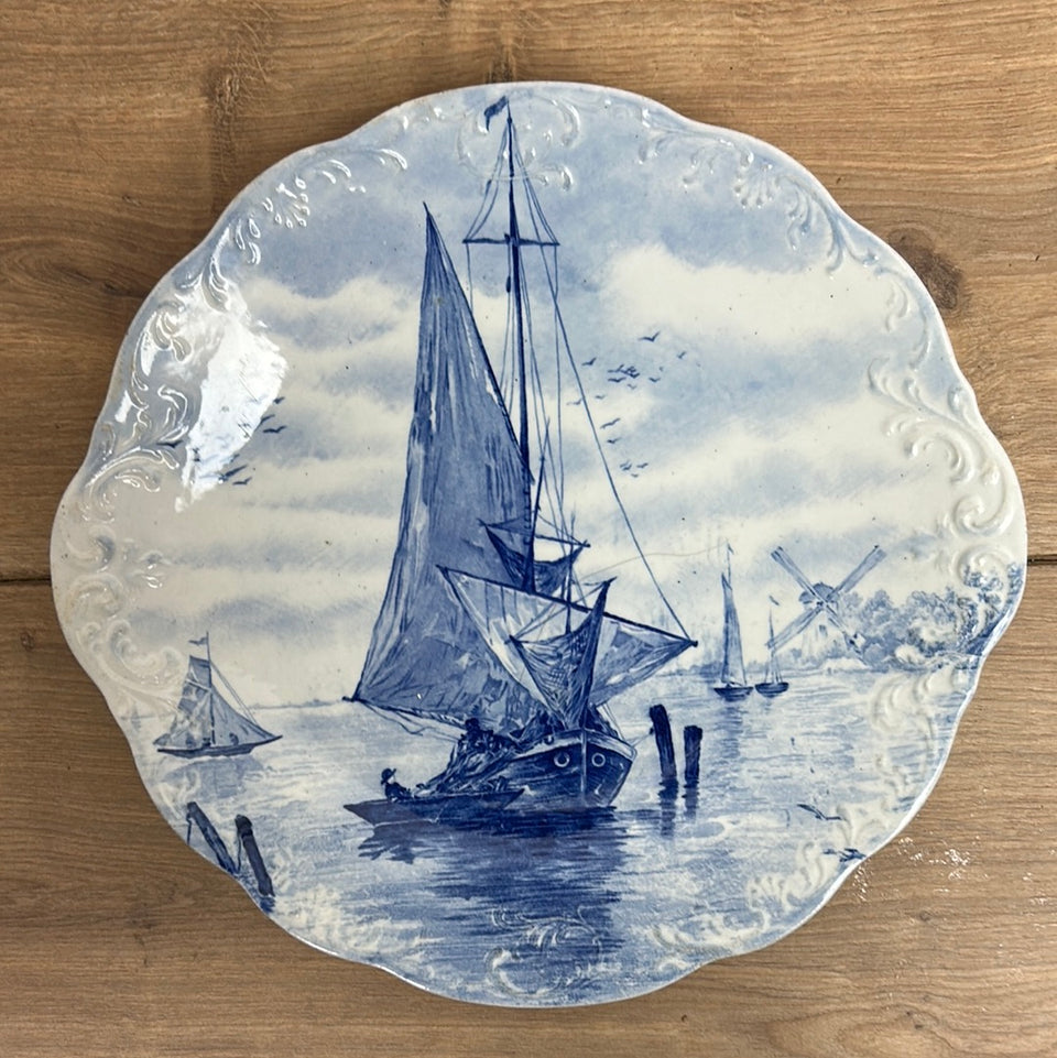 Four Seasons Vintage Plates Dutch Delfts Blue