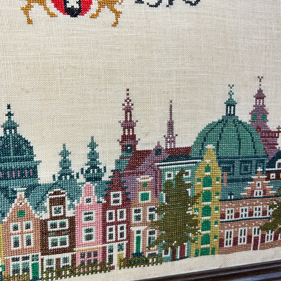 Amsterdam City 700 years Memorial Embroidery - Cotton work - Patchwork