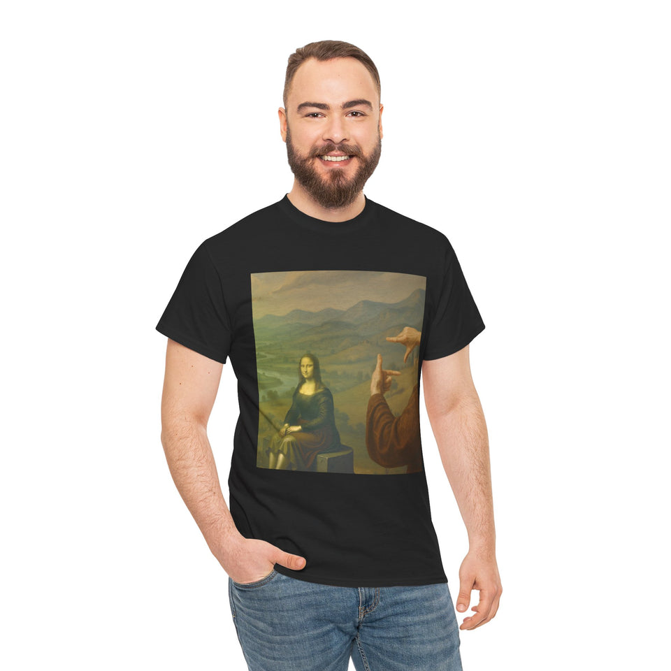 Mona Lisa "Framed by da Vinci" T-Shirt  - Pep-Art Clothing - | Art T-Shirt |