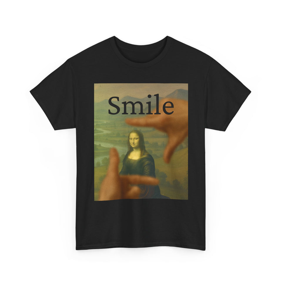 Mona Lisa "Smile" by da Vinci - T-Shirt  - Pep-Art Clothing - | Art T-Shirt |