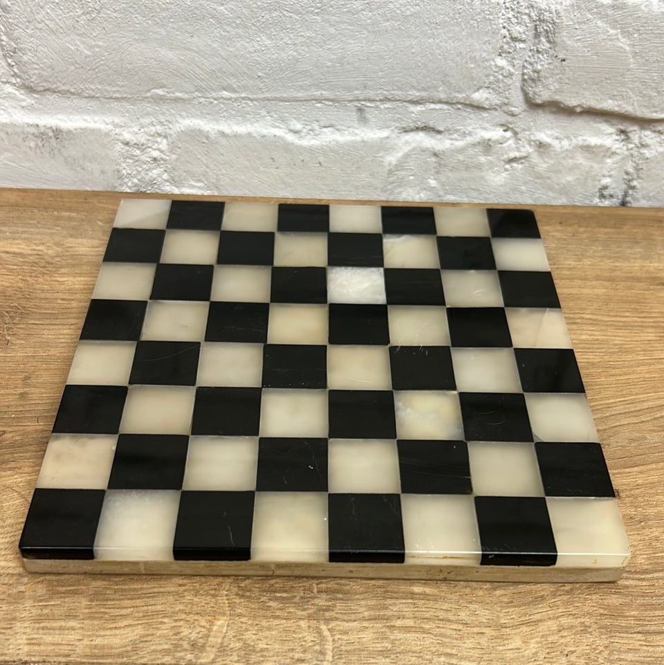 Marble Chess board - Antique marble chess board, black and white marble deck