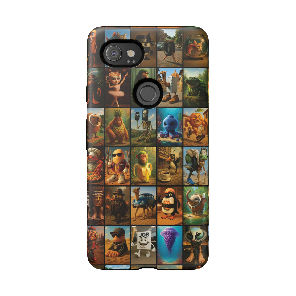 Brain Rot Collage Smartphone Case - All the Italian Brainrot characters