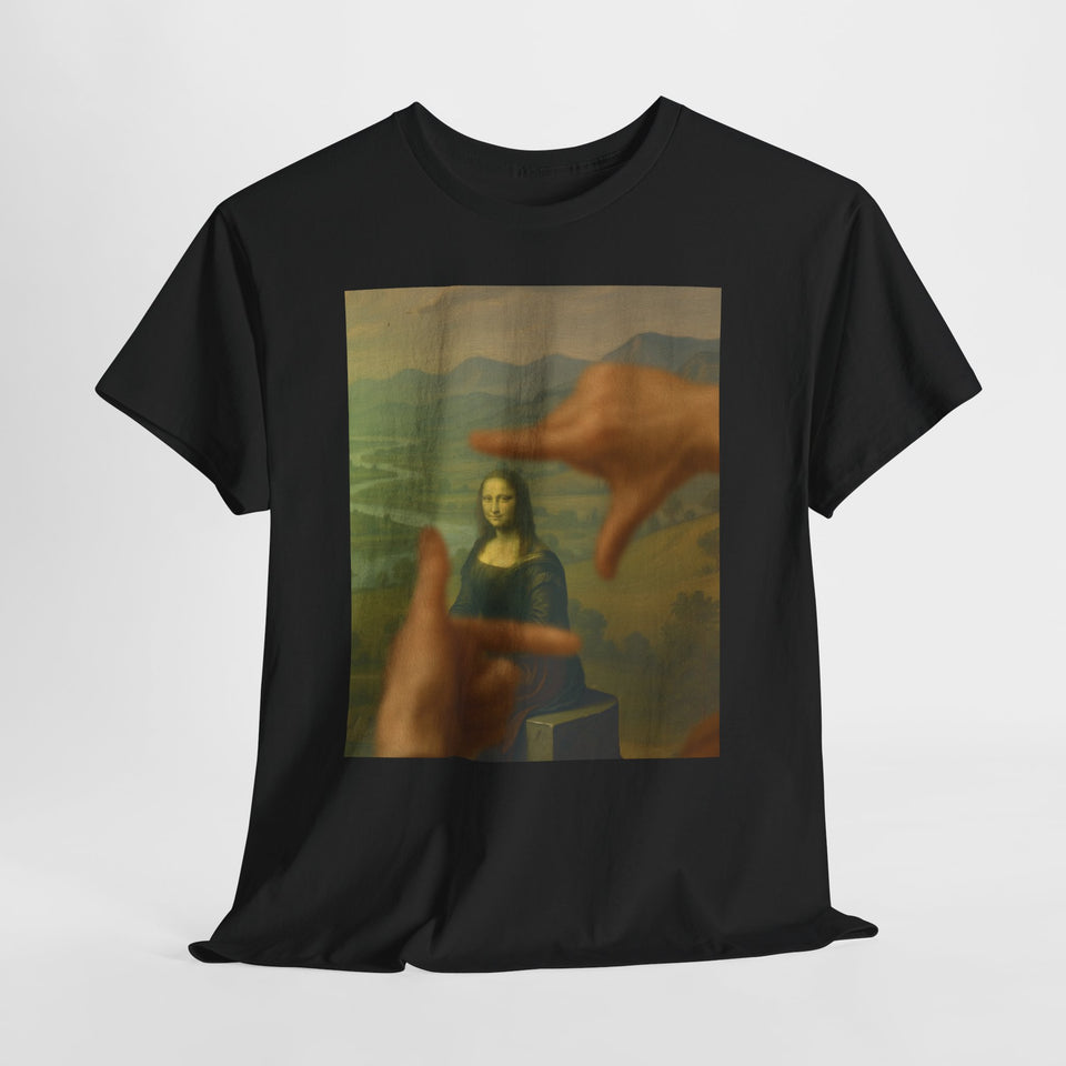 The Mona Lisa frame by da Vinci - T-Shirt  - Pep-Art Clothing - | Art T-Shirt |