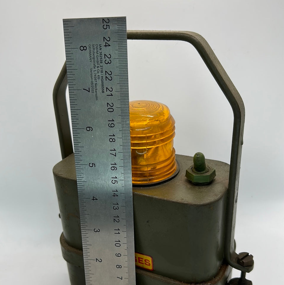 Vintage Army warning light