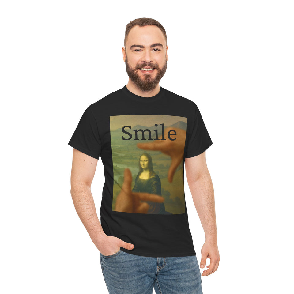 Mona Lisa "Smile" by da Vinci - T-Shirt  - Pep-Art Clothing - | Art T-Shirt |