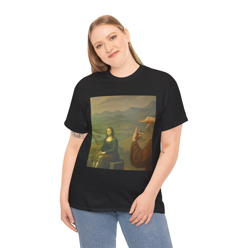 Mona Lisa "Framed by da Vinci" T-Shirt  - Pep-Art Clothing - | Art T-Shirt |