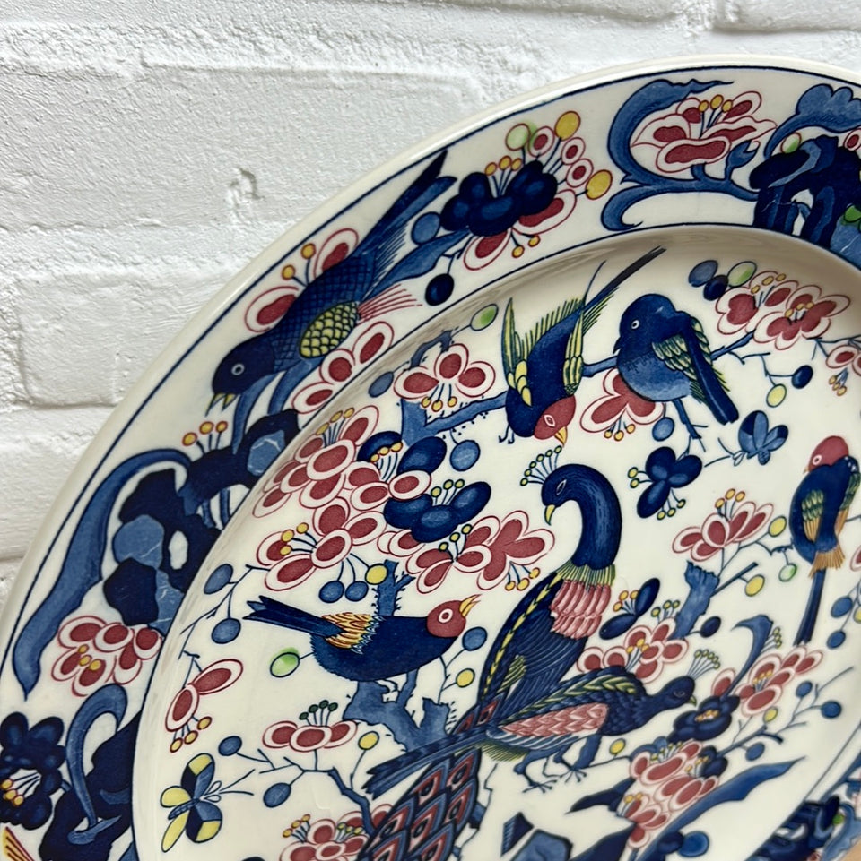 Large Peacock Porcelain plate