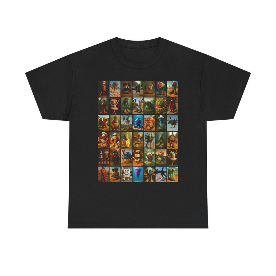 The Italian BrainRot Collage T-Shirt - Large sizes - Italian Brain rots