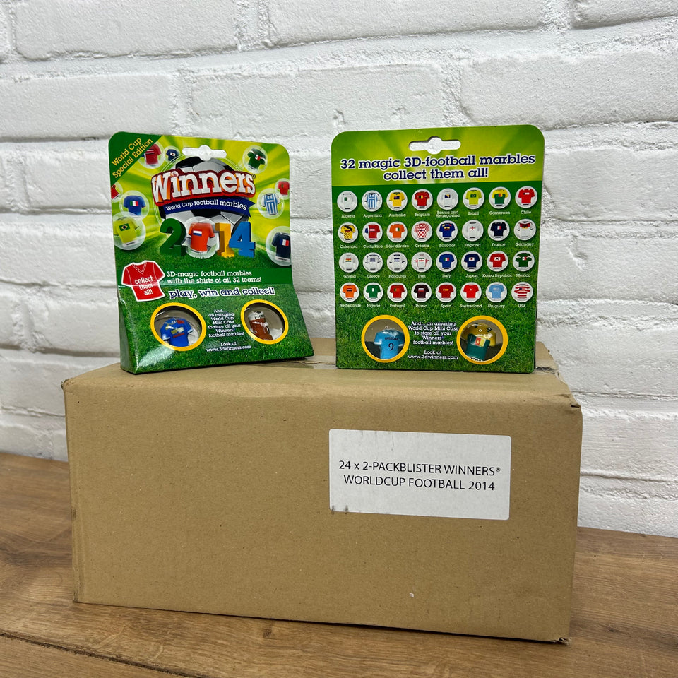 48 World Cup Football Marbles - Original box unopened Winners Mysterybox