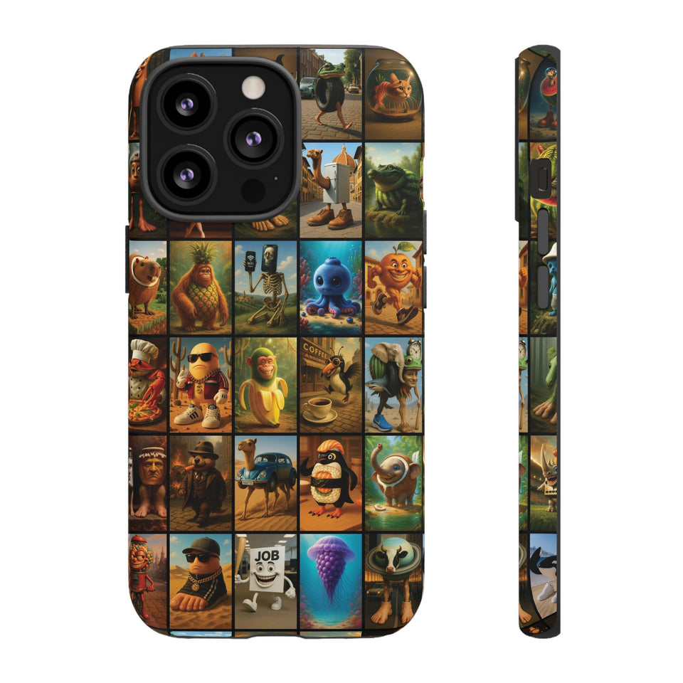Brain Rot Collage Smartphone Case - All the Italian Brainrot characters