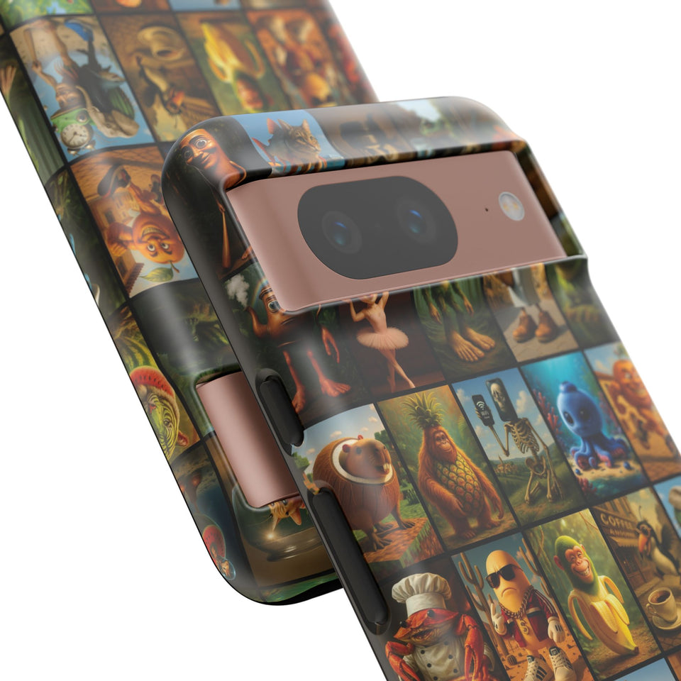 Brain Rot Collage Smartphone Case - All the Italian Brainrot characters