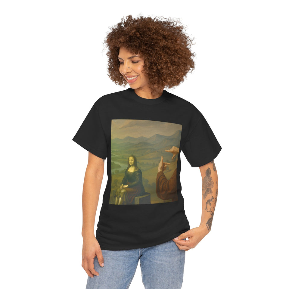 Mona Lisa "Framed by da Vinci" T-Shirt  - Pep-Art Clothing - | Art T-Shirt |
