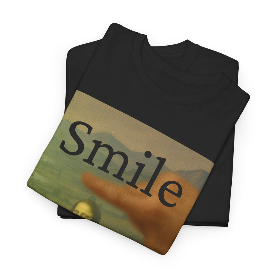 Mona Lisa "Smile" by da Vinci - T-Shirt  - Pep-Art Clothing - | Art T-Shirt |