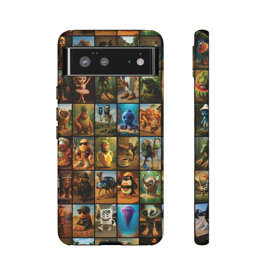 Brain Rot Collage Smartphone Case - All the Italian Brainrot characters