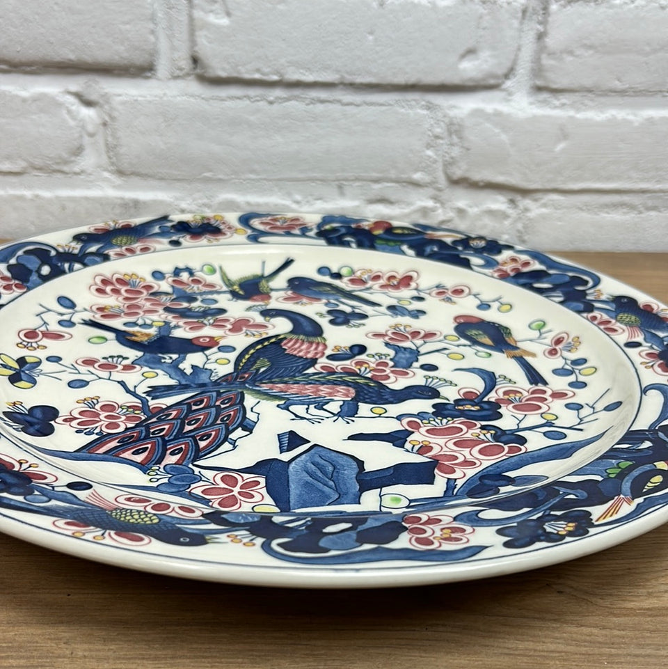 Large Peacock Porcelain plate