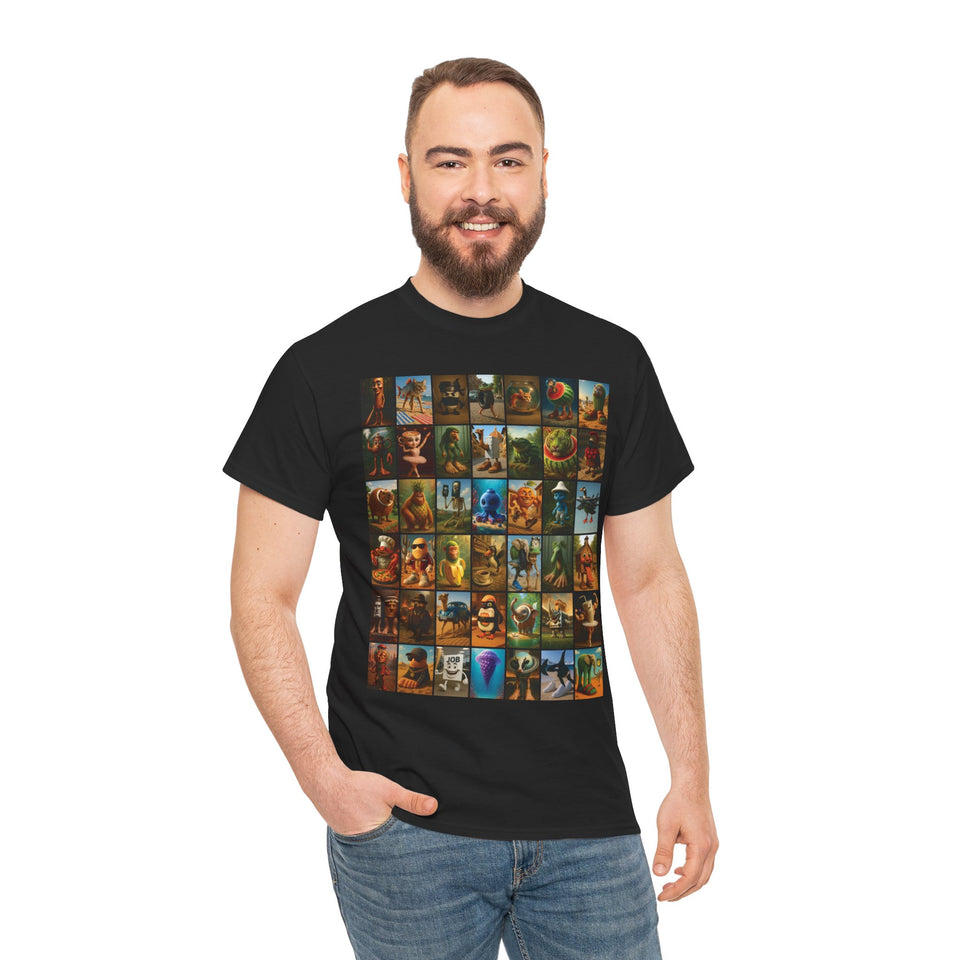 The Italian BrainRot Collage T-Shirt - Large sizes - Italian Brain rots