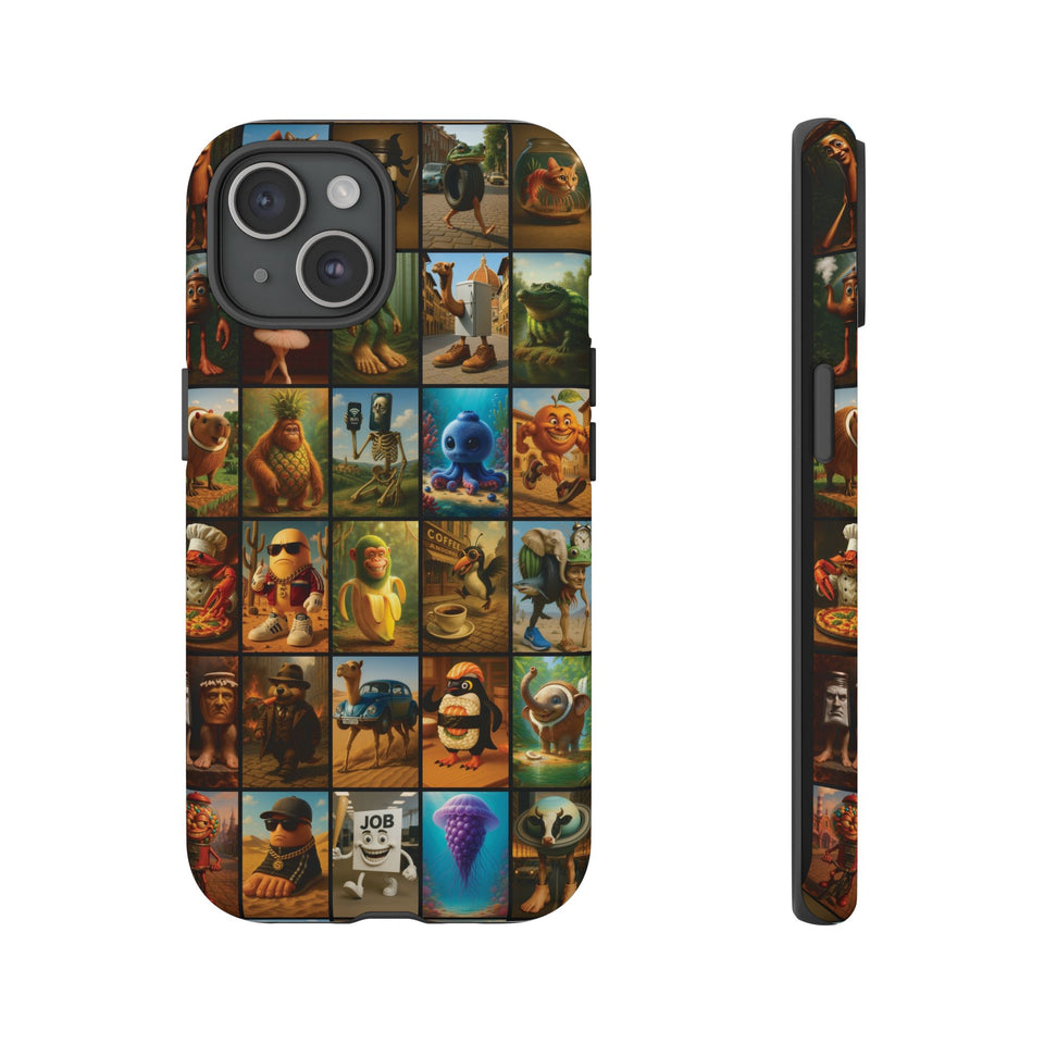 Brain Rot Collage Smartphone Case - All the Italian Brainrot characters