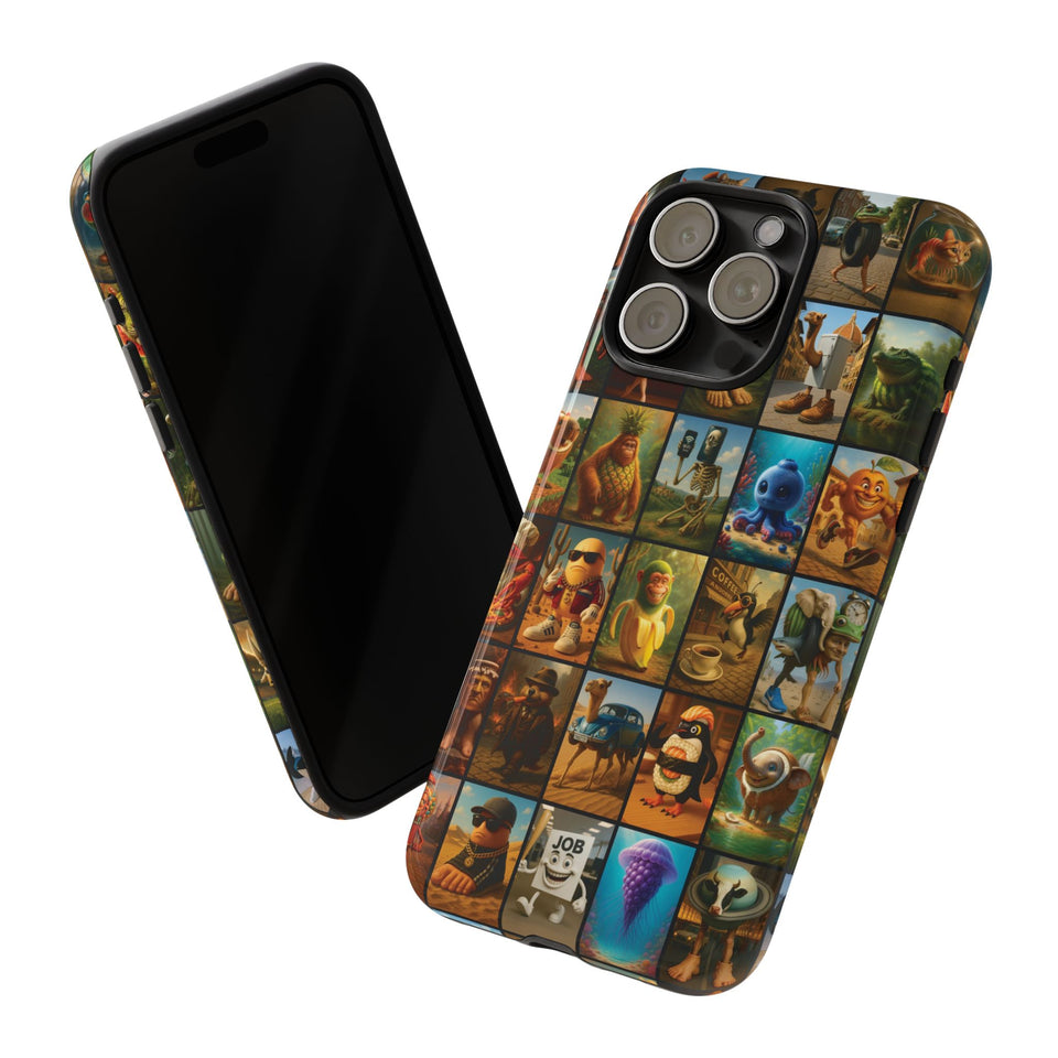 Brain Rot Collage Smartphone Case - All the Italian Brainrot characters
