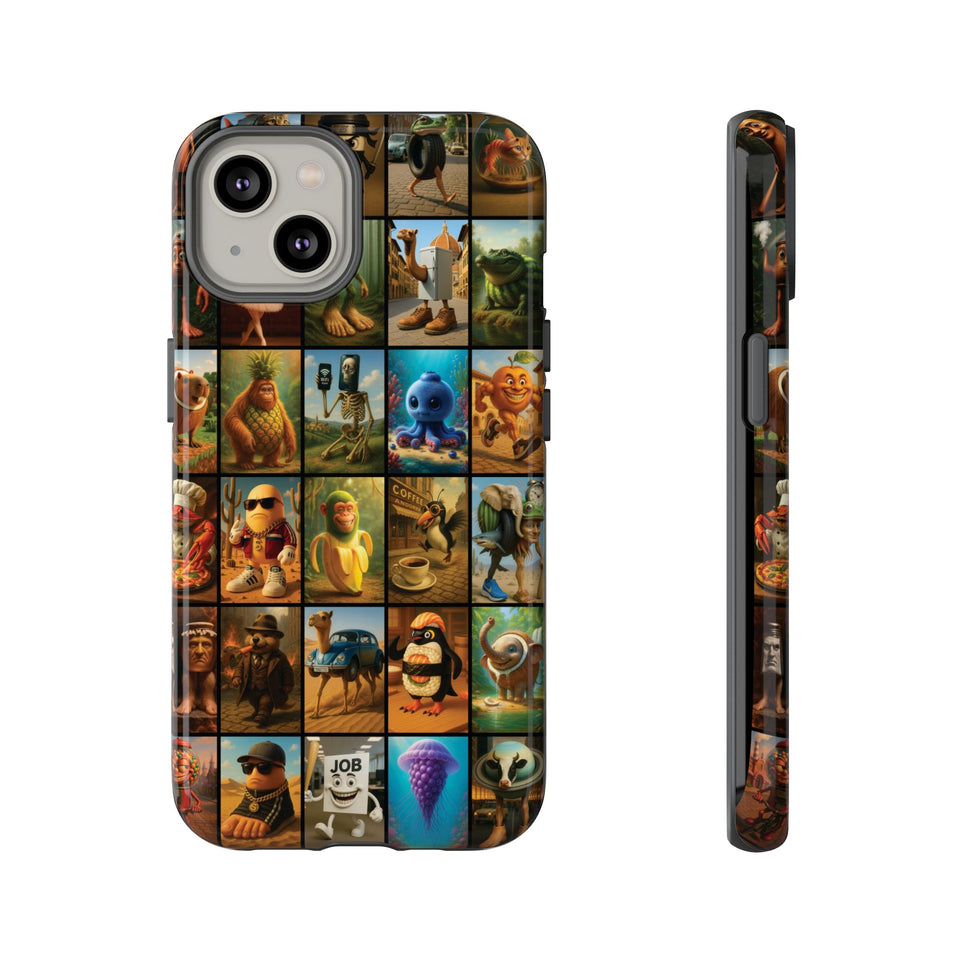 Brain Rot Collage Smartphone Case - All the Italian Brainrot characters